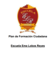 PLAN DE FORMACIÓN CIUDADANA